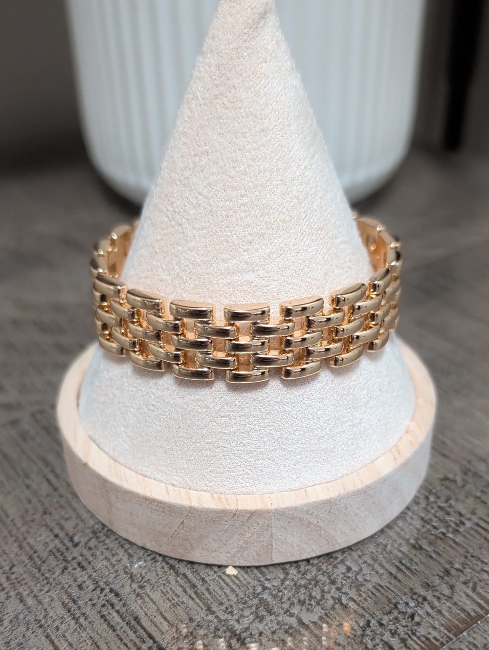 Gold Tone Watch Bracelet